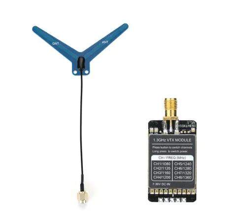 

1.2G 1.3G 800mW VTX Audio Video FPV Transmitter Receiver Module for RC FPV Long Range Airplane Multicopter Racing