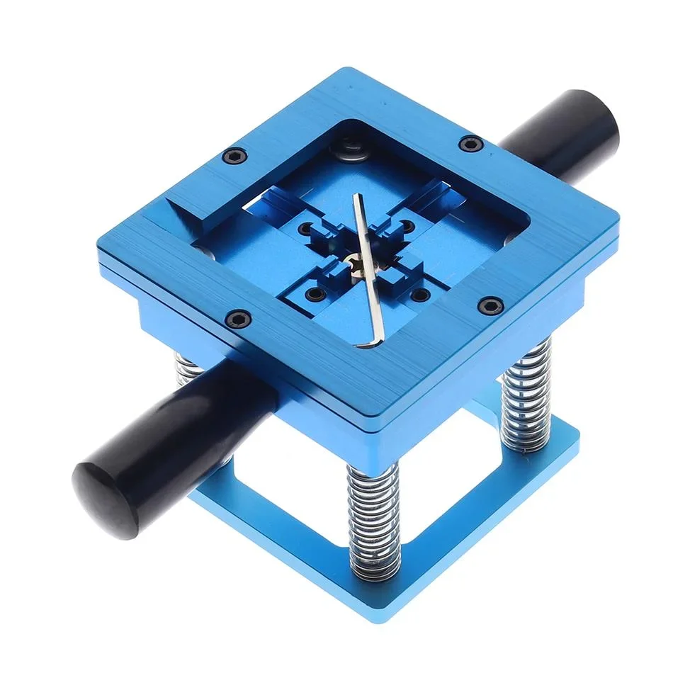 Blue bead planting table with handle, ball planting table chip steel mesh, multi-functional tin planting frame fixture