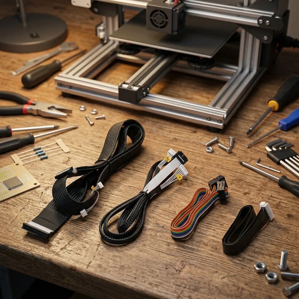 S1 Screen Cable and Motor Limit Cable Set Designed for Creality For 3D Printer Connection Restoration and Maintenance