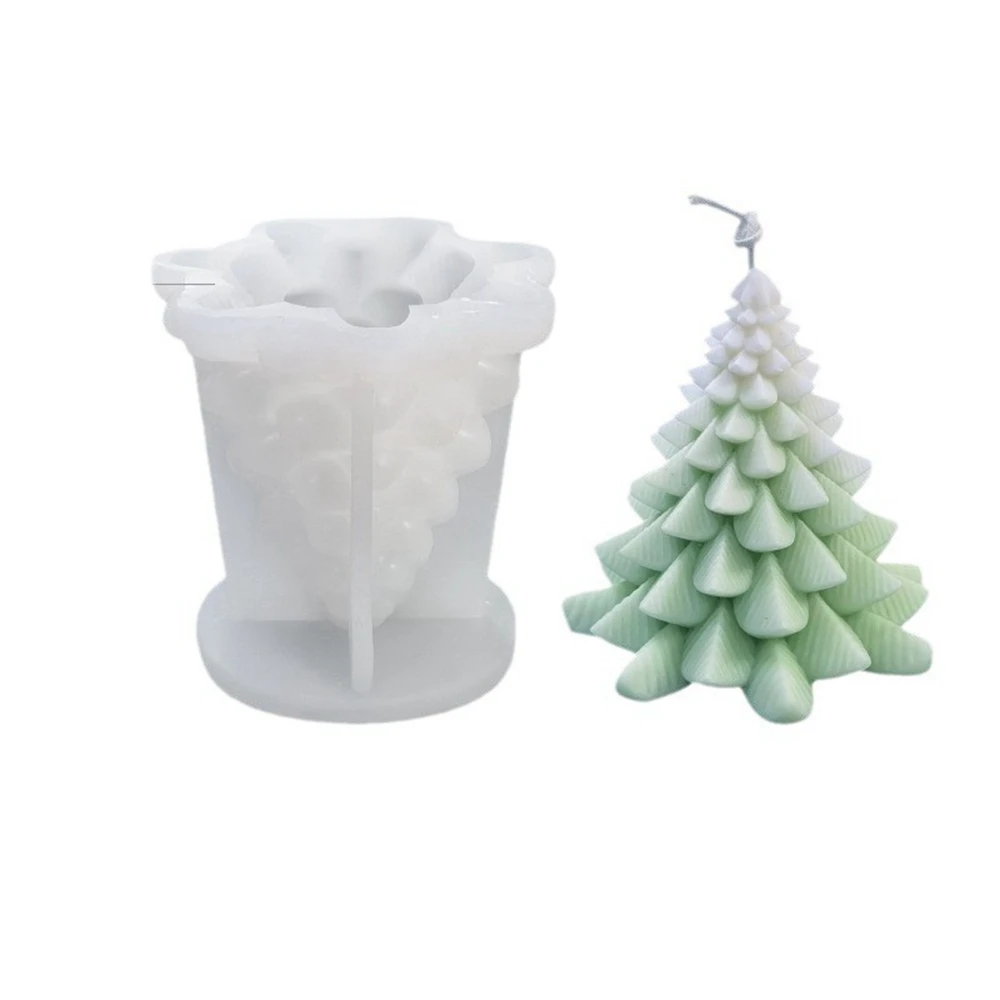 

Christmas DIY Expanded Gypsum Soap Ice Candle Silicone Mold Scented Making Tools 3D DIY Handmade Fragrance Ornament Decoration