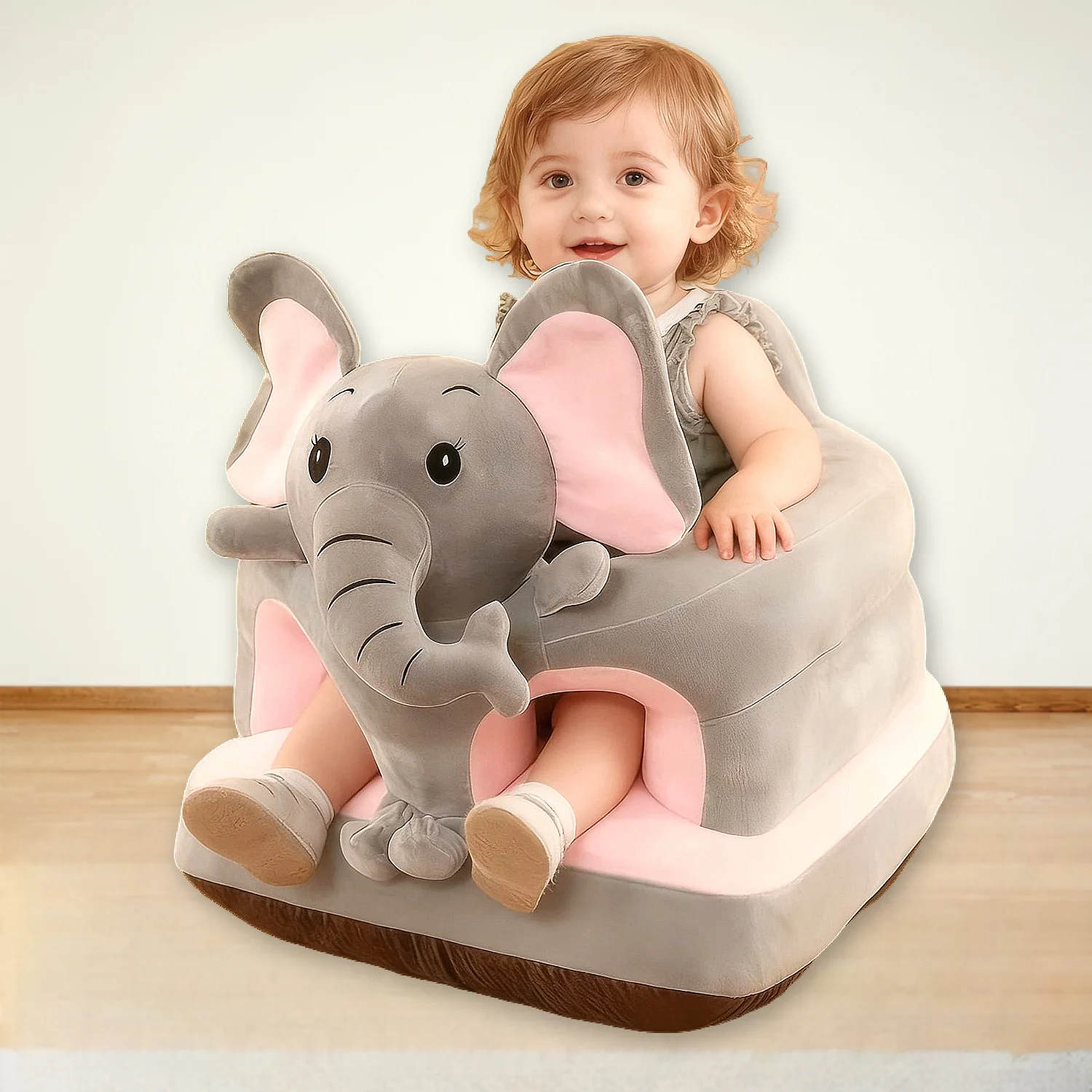 

Детское сиденье, стульчик для малышей, плюшевый диван с животными для младенцев, удобный стул для малышей 1-3 лет, чехол для сидения с поддержкой спины и головы