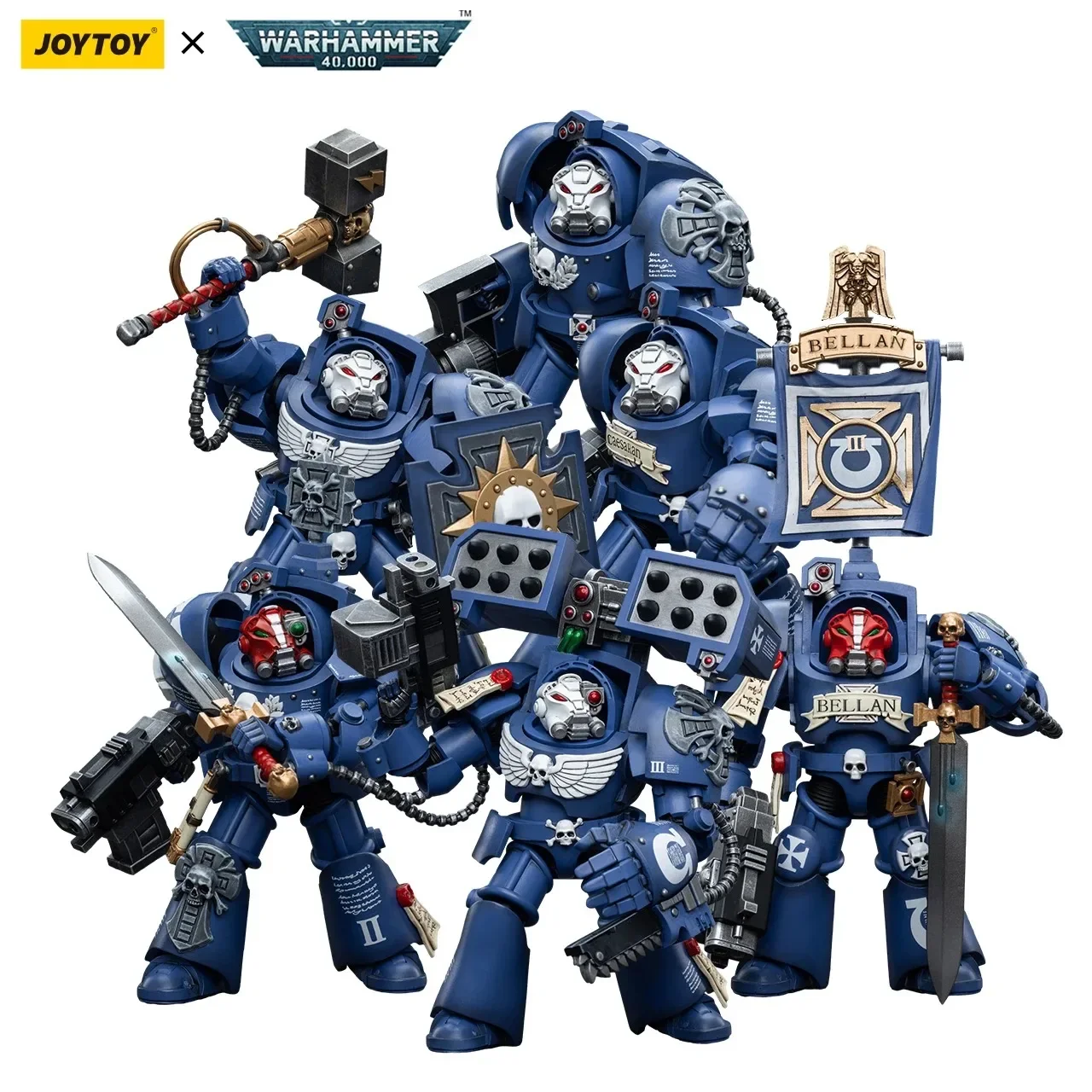 

Joytoy Warhammer 40K 1/18 Фигурки Ультрамарин Терминаторы Сержант Беллан Андрус Акастиан Кейсран Сержант Терокон