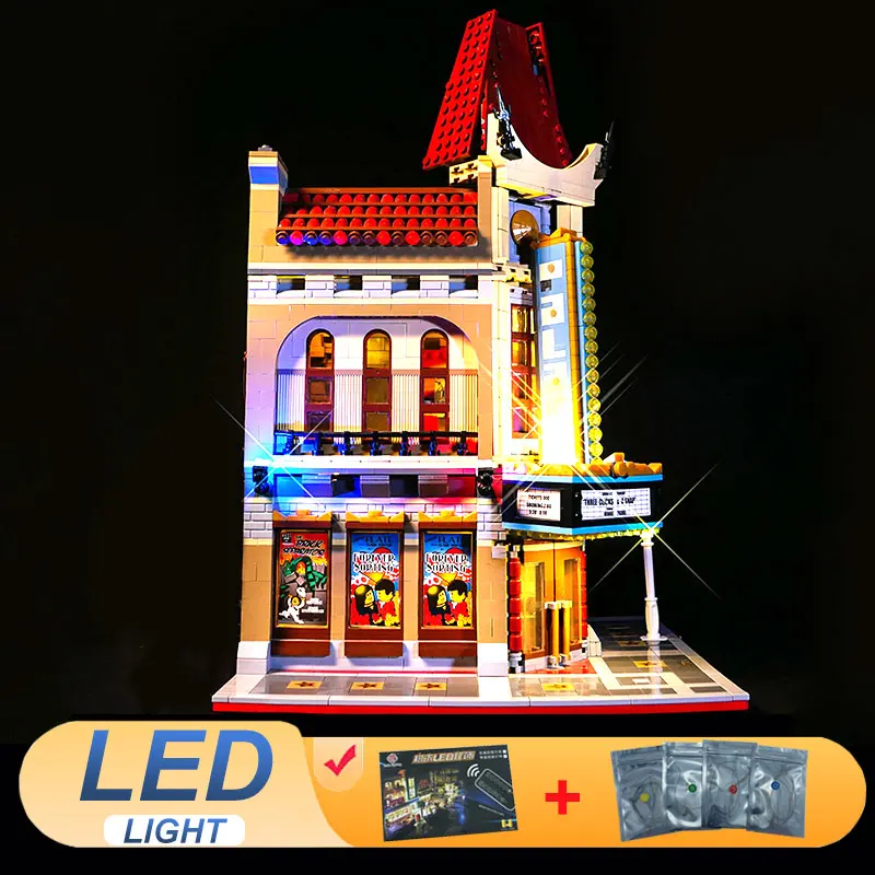 

Комплект светодиодных фонарей для LEGO 10232, City Street Palace Cinema, совместимый с 15006 (не включает строительные блоки, наборы кирпичей, наборы моделей)