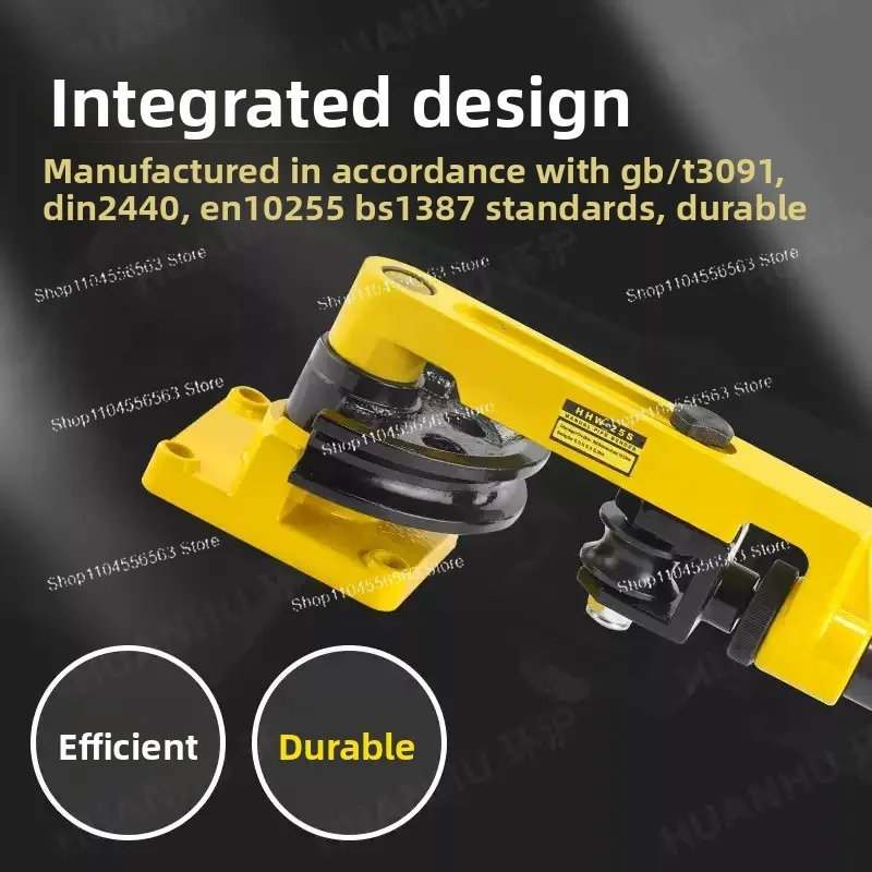 SWG-25S Manual Pipe Bender Tool, Heavy Duty Handheld Bender for Copper Iron Stainless Steel and U-Shaped Galvanized Pipes