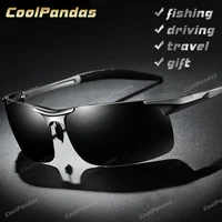 Gafas de sol polarizadas de aluminio y magnesio para hombre, gafas de sol de conducción de aviación, gafas de sol deportivas para hombre, luneta soleil homme oculos