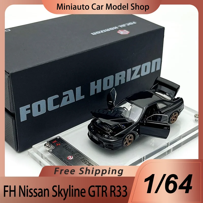 

New In Stock Fh 1:64 Nissan R33 Skyline Gt-R Alloy Miniature Diecast Model Nissan Sports Limited Ornaments Toys Gift