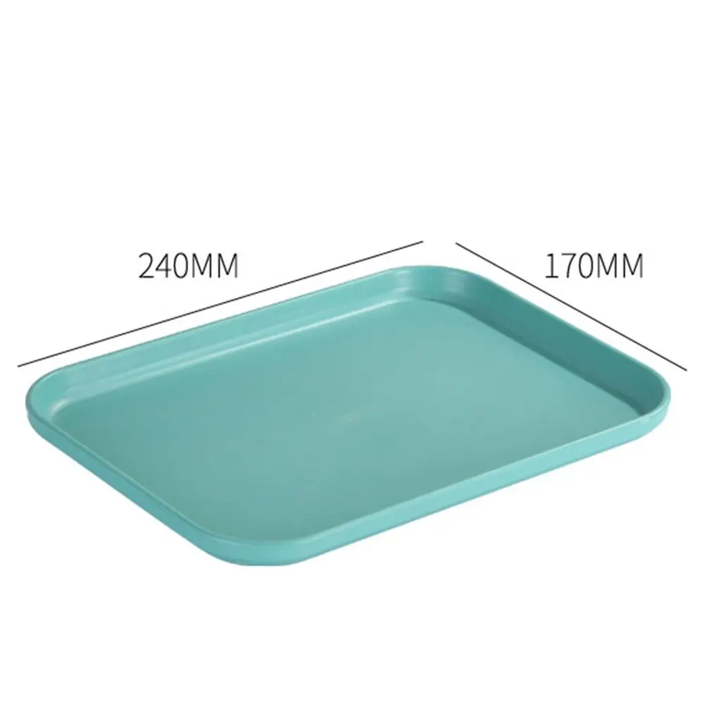 Multiple Colors Rectangular Plastic Pallet Tray Food Bread Pan Storage Tray Hotel Service Tray Dessert Pallet Hotel Service Tray