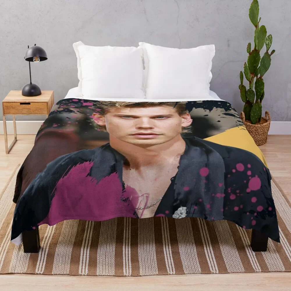 austin butler Throw Blanket Soft Plaid Soft Plush Plaid Blankets