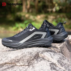 Baasploa Wanderschuhe Männer Outdoor Leichte Atmungsaktive Elastische Schnalle Turnschuhe Männlichen Casual Beständig Nicht Slip Wanderschuhe
