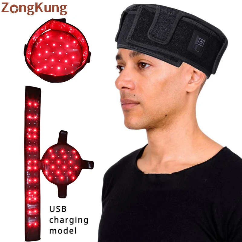 70Pcs Red Light Infrared Therapy Cap for Seborrheic Hair Loss and Hair Growth Infrared Hair Growth Cap Wholesale Available