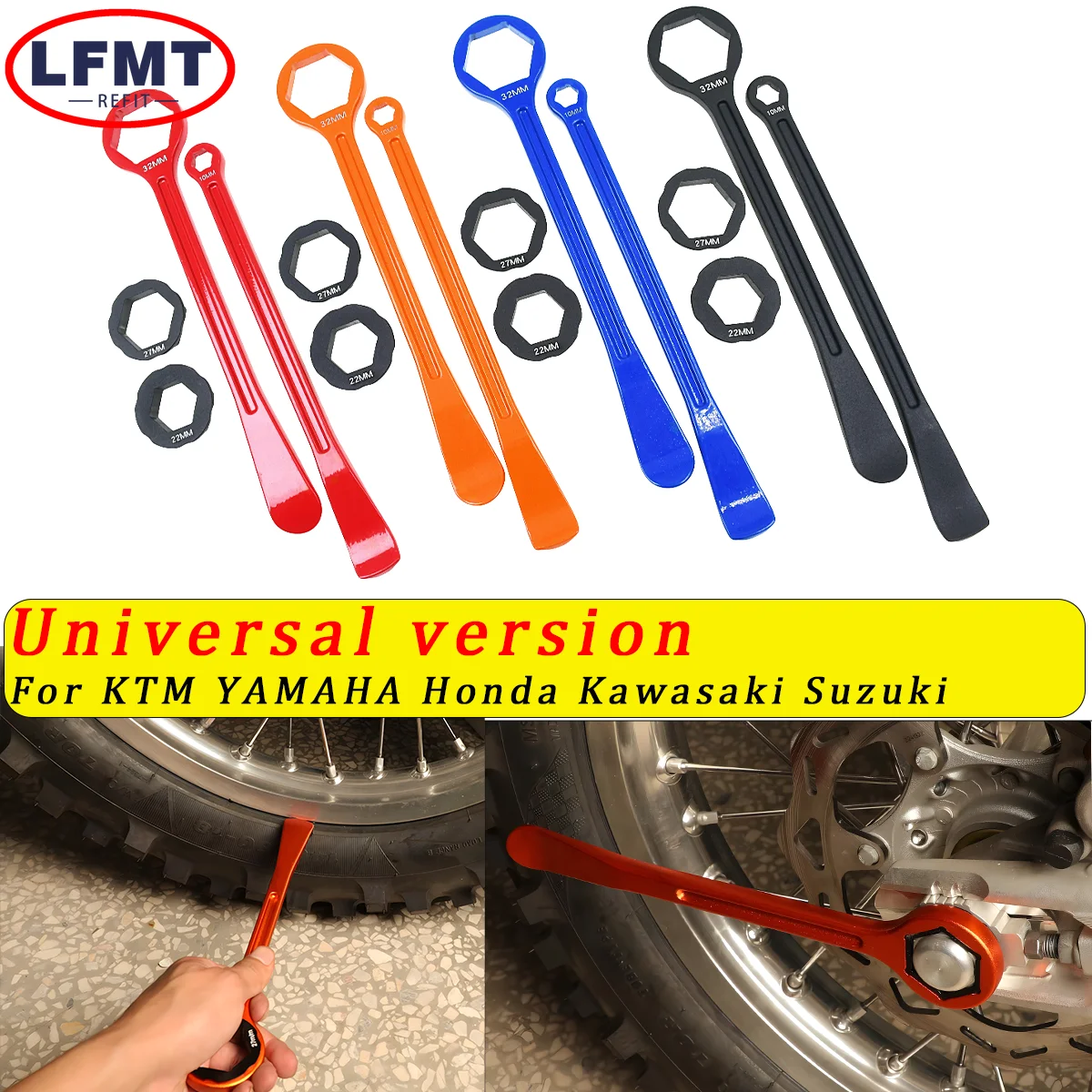 

Motorcycle tire installation aid CNC Aluminum alloy modification accessories for KTM Yamaha Honda Husqvarna Suzuki Kawasaki