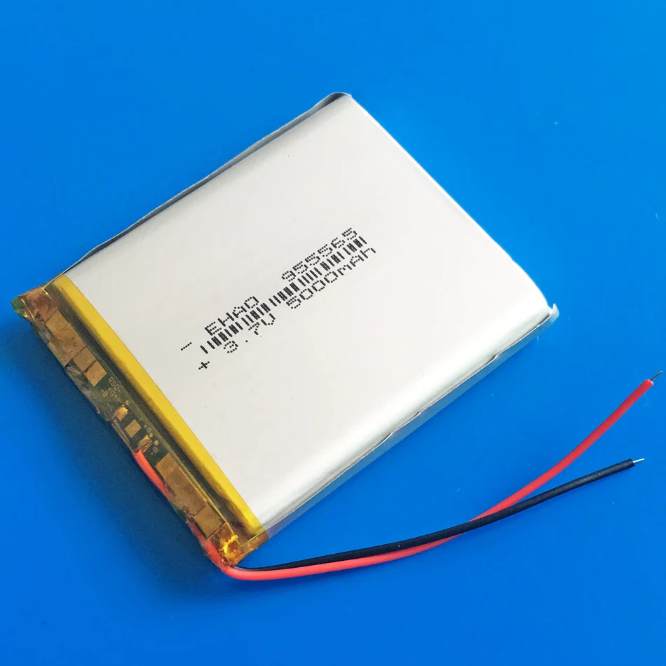 955565 3.7V 5000mAh Rechargeable LiPo Polymer Battery High Capacity for GPS Tablet E-book PSP DVD Power Bank Game Device