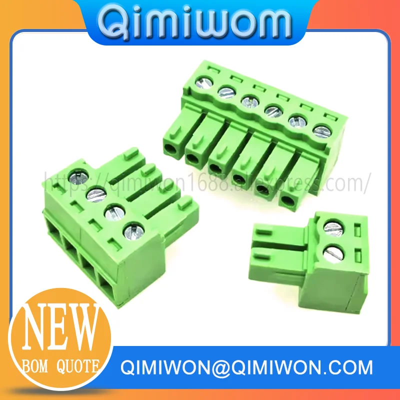 10Pcs 15EDG 3.5MM 3.81MM PCB Screw Terminal Block Connector PLUG PIN HEADER SOCKET 2/3/4/5/6/7/8/9/10/12P 3.5/3.81 KF2EDGK