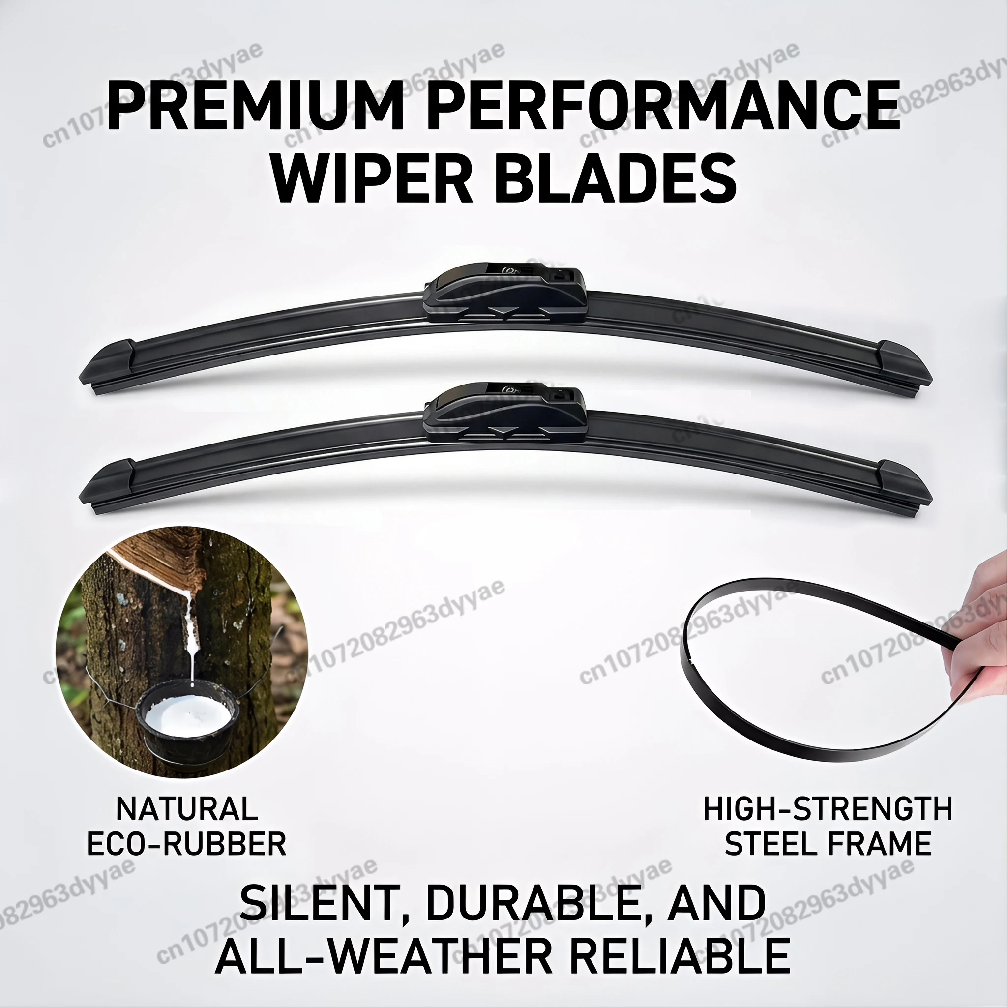 For Kia Optima Magentis K5 Lotze MG MK2 2005~2010 Frameless Car Wiper Blades Cutter Windscreen Cleaning Replacement U J Hook view 2