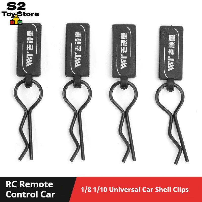 

Universal R-Style Body Clips for RC Cars Secure Fasteners for 1/8 1/10 Off-Road Crawler & Buggy Shells 10-Pack