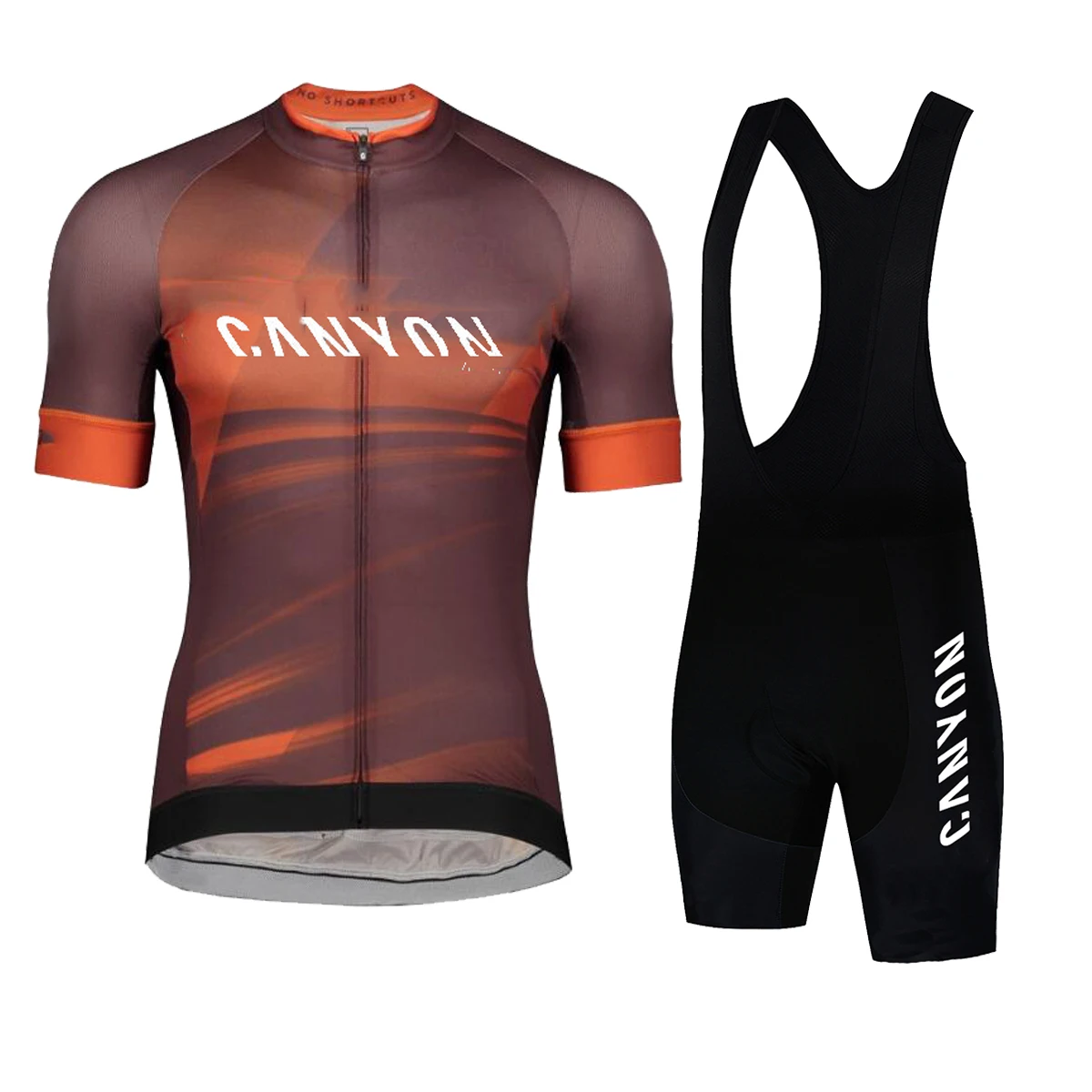 2025 canyon ciclismo Jersey babero conjunto MTB uniforme bicicleta ropa de secado rápido ropa de bicicleta hombres corto Maillot Culotte