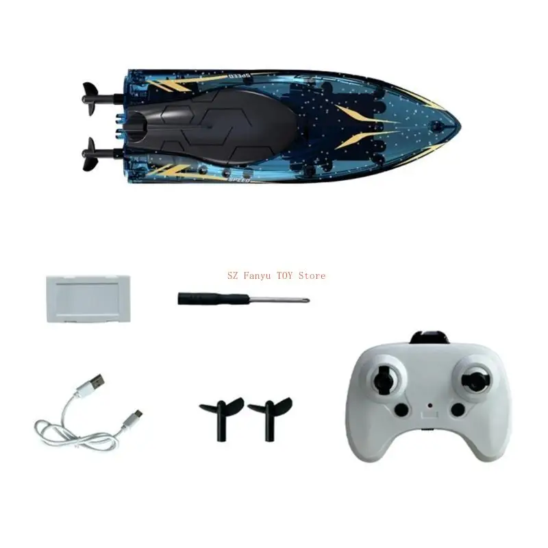 

96GC 2.4G Electric High Speed Racings Boat Waterproof Rechargeable Electric Speedboat Toy