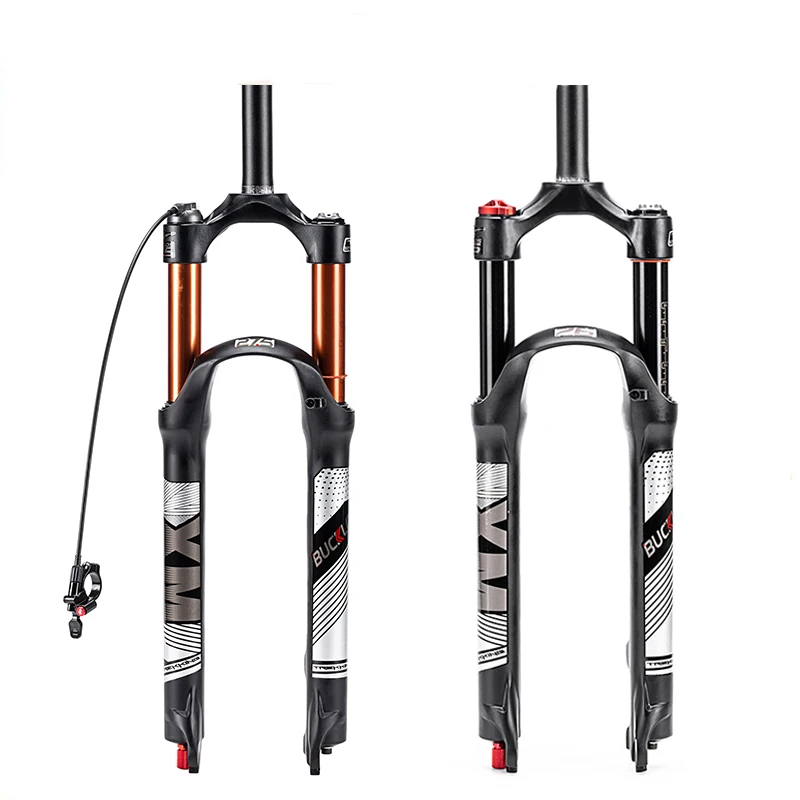 

STLF BUCKLOS Bicycle air Suspension Fork QR 26 27.5 29 Straight/Tapered MTB Forks 120mm Travel Fit Disc Brake Bicycle Fork