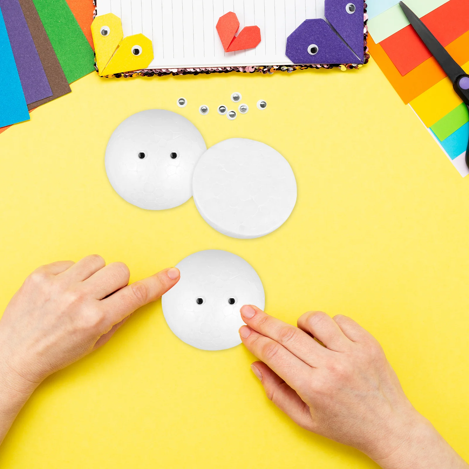 30 قطعة 8 سنتيمتر نصف الكرة رغوة الحرفية المواد الأبيض نصف دائرة الحلي Diy بها بنفسك اللوحة عيد الميلاد الديكور مشروع فني