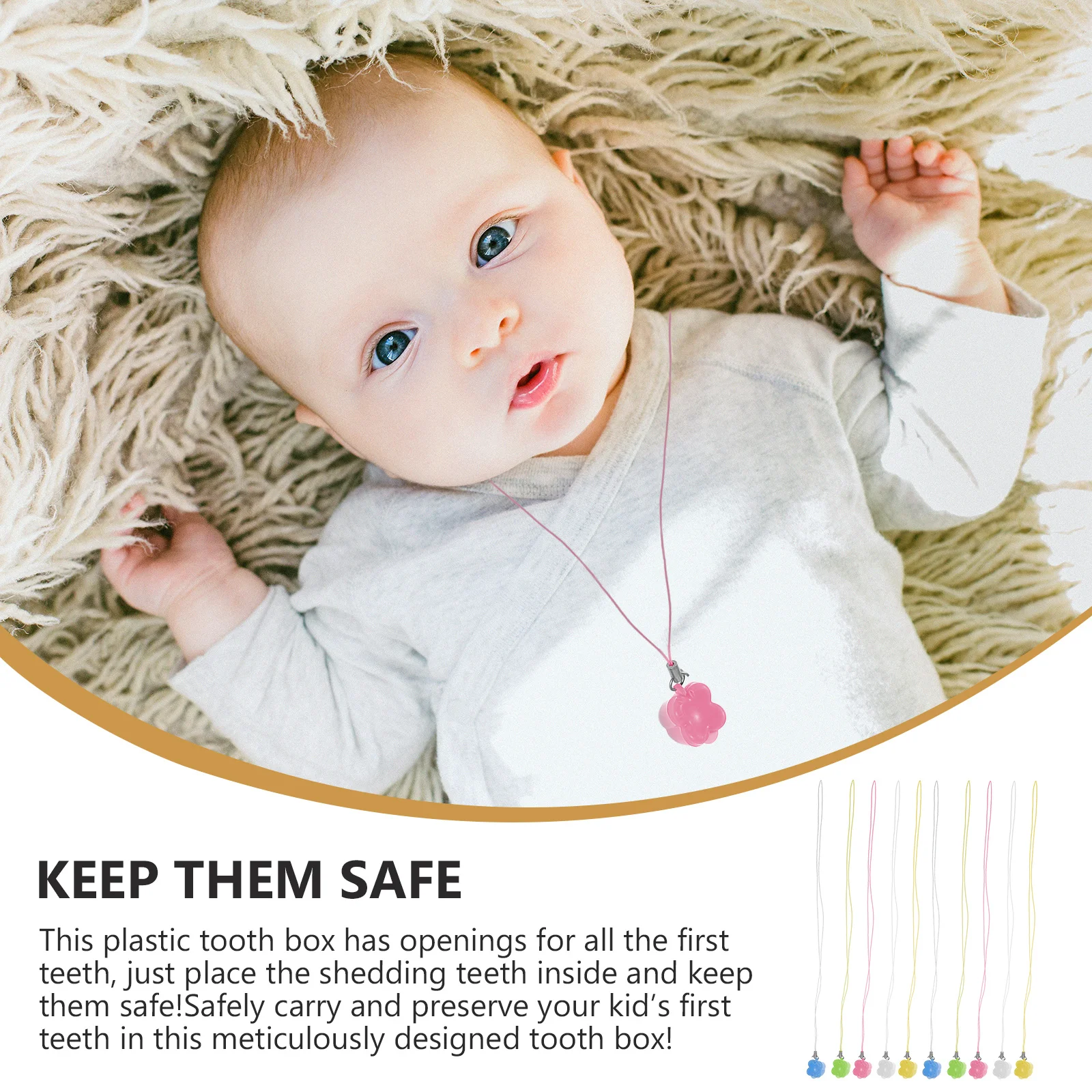 

10 шт., коробка для детских зубов, АБС-пластик, органайзер, чехол для первых зубов, безопасное хранение, органайзер для зубов на память для ребенка