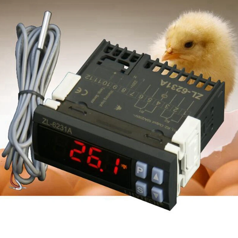 4X LILYTECH ZL-6231A, Incubator Controller, Thermostat With Multifunctional Timer, Equal To STC-1000, Or W1209 + TM618N