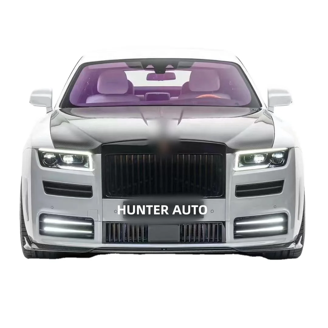 Dream Garage For Rolls Royce Ghost Updated To IV M Style Dry Carbon Fiber Body Kit Front Bumper Kit LED Headlights Rear Bumper E