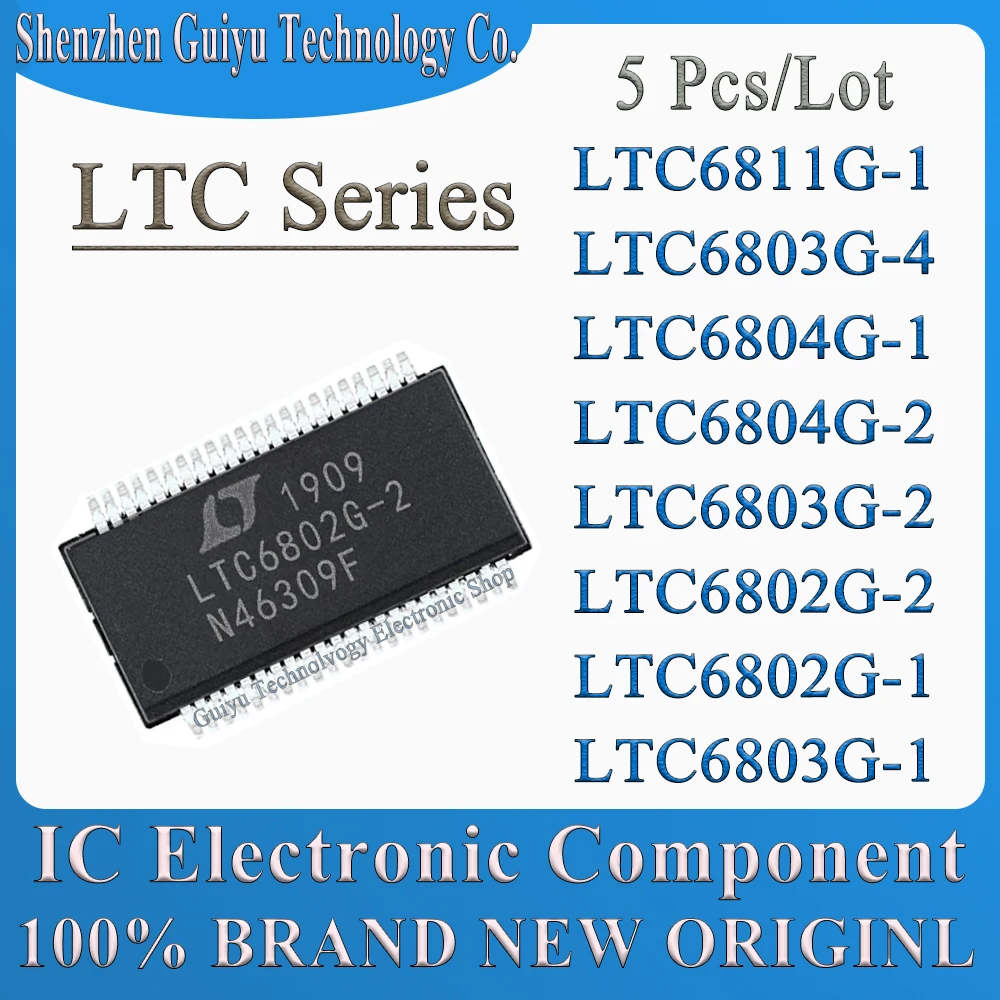 5 Pcs/Lot LTC6802G-1 LTC6802G-2 LTC6803G-1 LTC6803G-2 LTC6803G-4 LTC6804G-1 LTC6804G-2 LTC6811G-1 LTC6802 LTC6803 LTC IC Chip