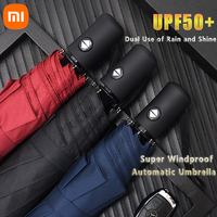 Xiaomi Windproof Travel Business Umbrellas, Bulk Automatic Open and Close, Folding Rain Umbrella, Portable, 8 Bone