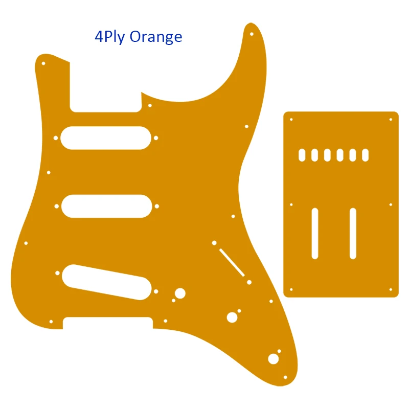 Pleroo Custom Guitar Parts -For Applause Pickguard Strat SSS & Back Plate Scratch,Many Colors