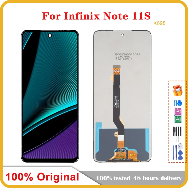 

6.95'' Original For Infinix Note 11s X698 LCD Display Touch Screen Replacement Digitizer Assembly