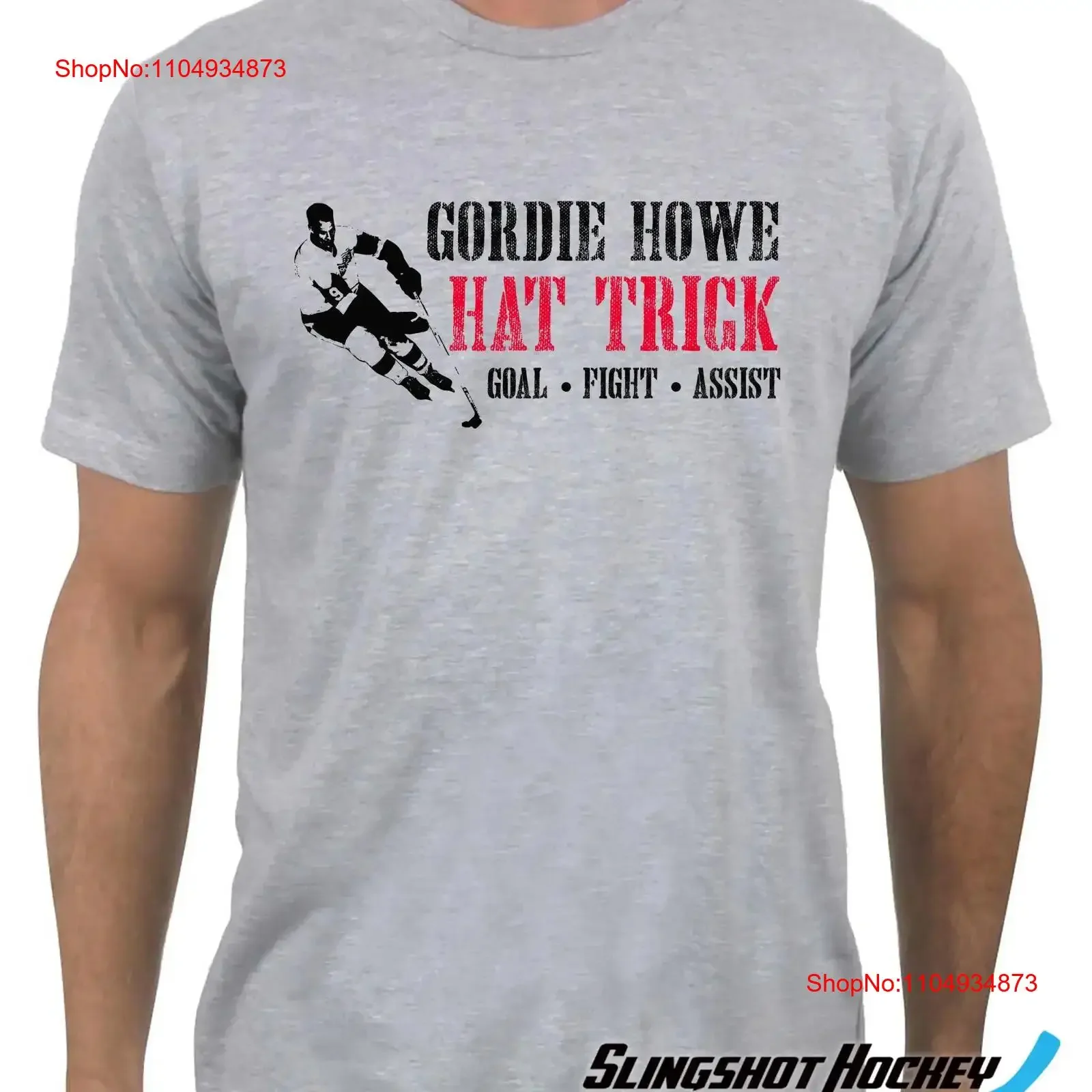 

Футболка Gordie Howe Hat Trick, забавная хоккейная винтажная стираная дышащая уличная одежда, мягкая универсальная повседневная модная футболка с графикой