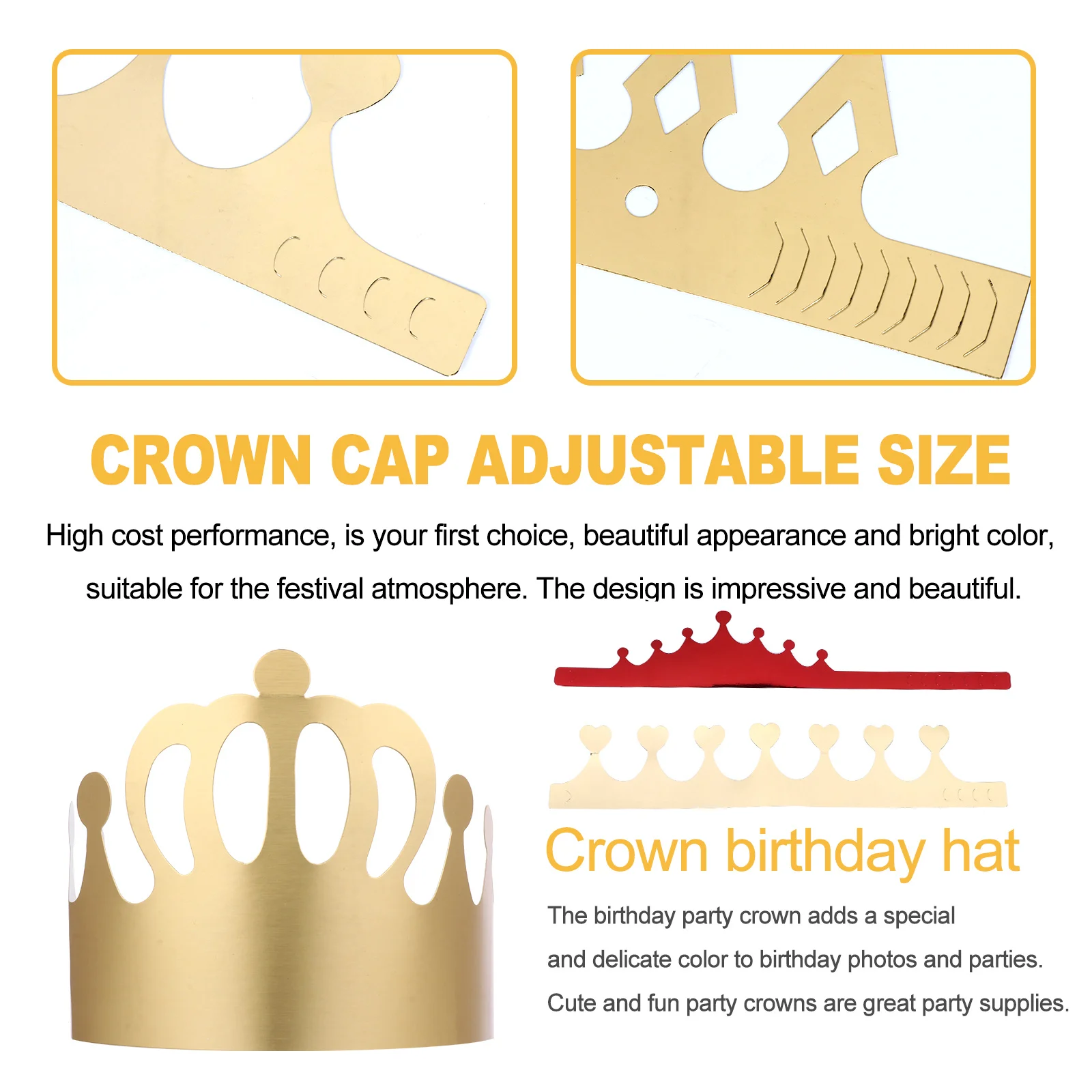 

30 Pcs Princess Party Decorations Birthday Hat Hats for Crown Accessories