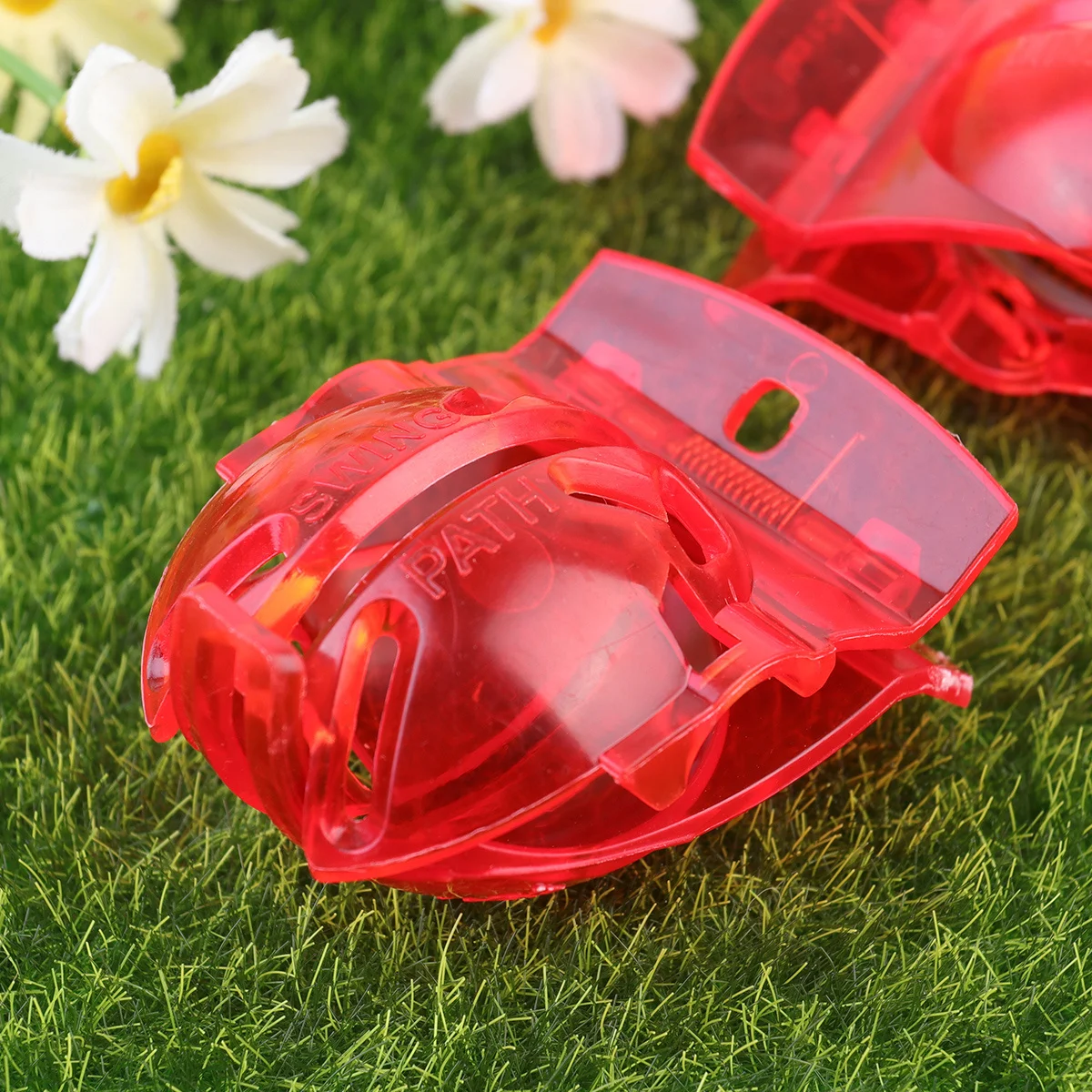 

5pcs Golf Marker Tool Durable Ball Liner Template For Putting Alignment Training Red Small Size Ball Drawing Aid Golf