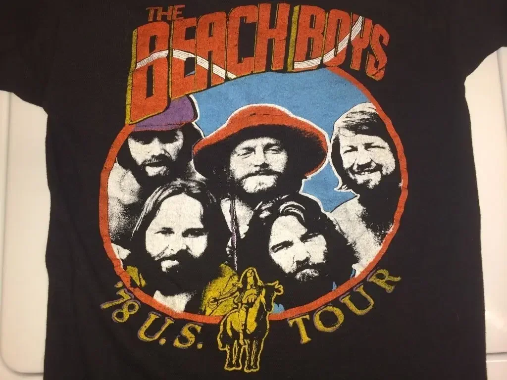 

Beach Boys- 1978 tour shirt black short sleeve Unisex Men Women T shirt NH13263