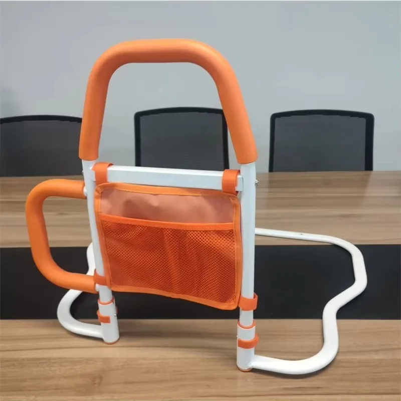 Barandillas de Seguridad para Cama para Personas Mayores con Alturas Ajustables, Bolsillo de Almacenamiento, Deslizadores para Debajo del Colchón, Barra Protectora para Cama