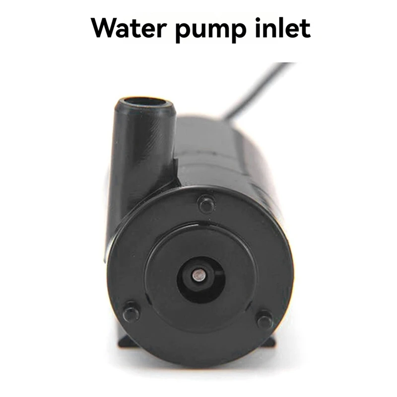 BAAG-8Pcs Черный бесшумный мини-погружной насос для DC3V 5V для компьютера с водяным охлаждением с питанием от USB