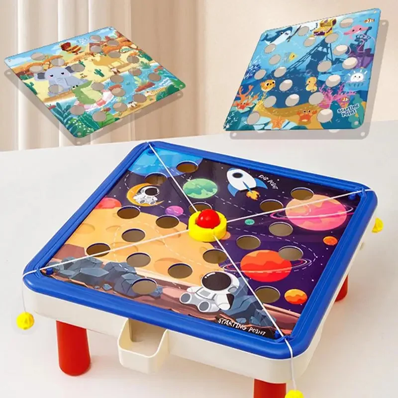 Creative Ball Pulling Game Table Toys Family Party Parent-child Interactive Multiplayer Challenge 4 Themes Board Games Table Toy