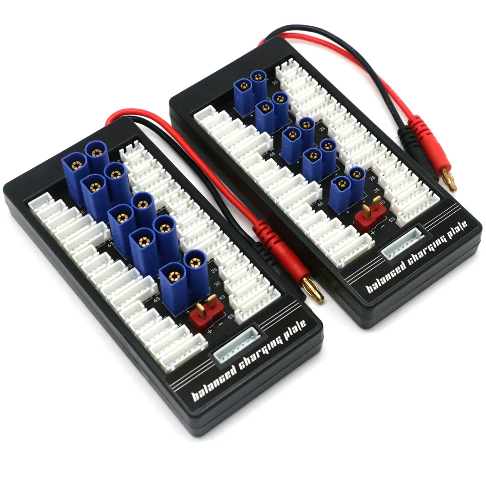 XT30 XT60  XT90 T-Plug EC3 EC5 Parallel Lipo Battery Charging Board 2-6S for ISDT Q6 PL6 PL8 Charger IMAX B6 B6AC B8 Charger