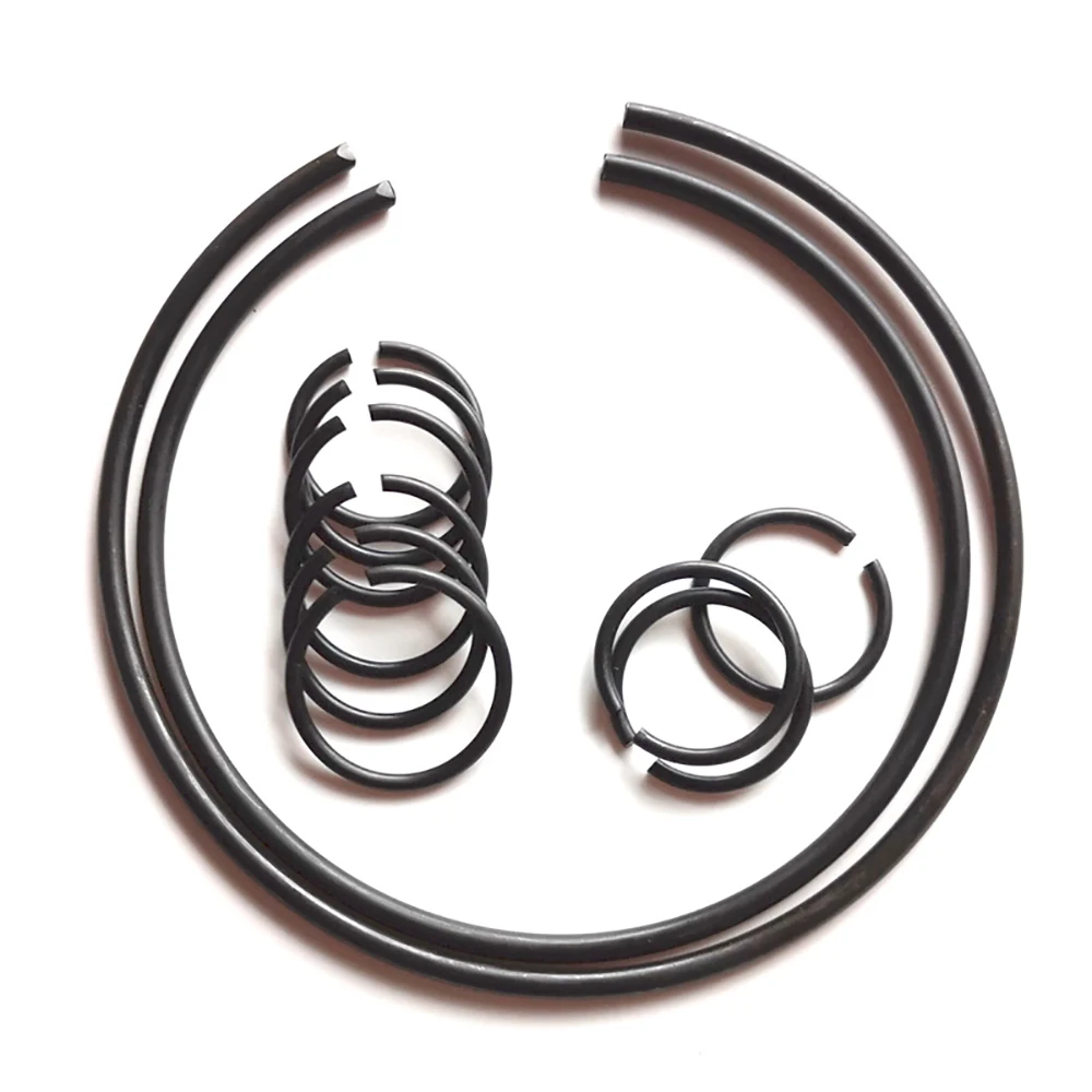 M4-M140 GB895.2 Steel Wire Shaft Clamp With Snap Ring 70 Manganese Steel Round Wire Snap Spring External Card C Type Snap Ring