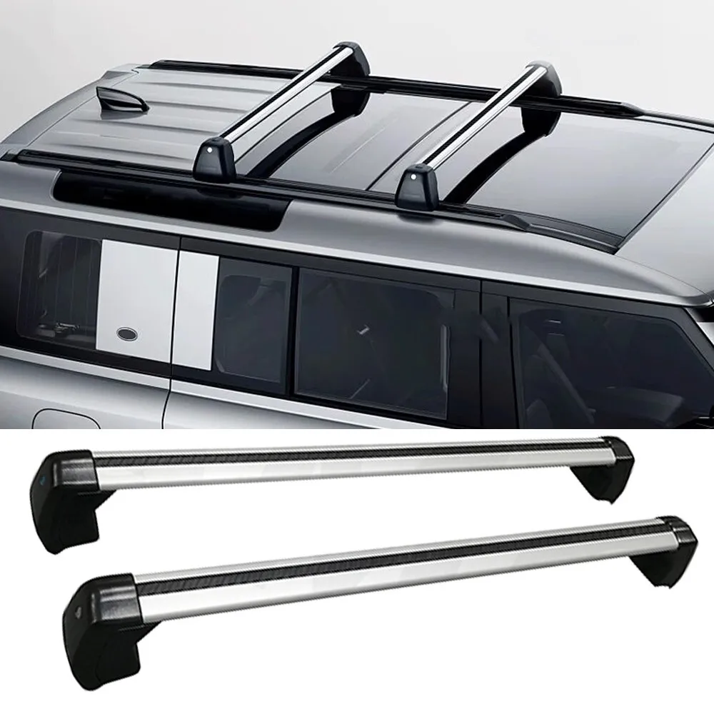 

2pcs Black Roof Rack Cross Bar for Land Rover Defender 4D 2D 2020-2026 accessories