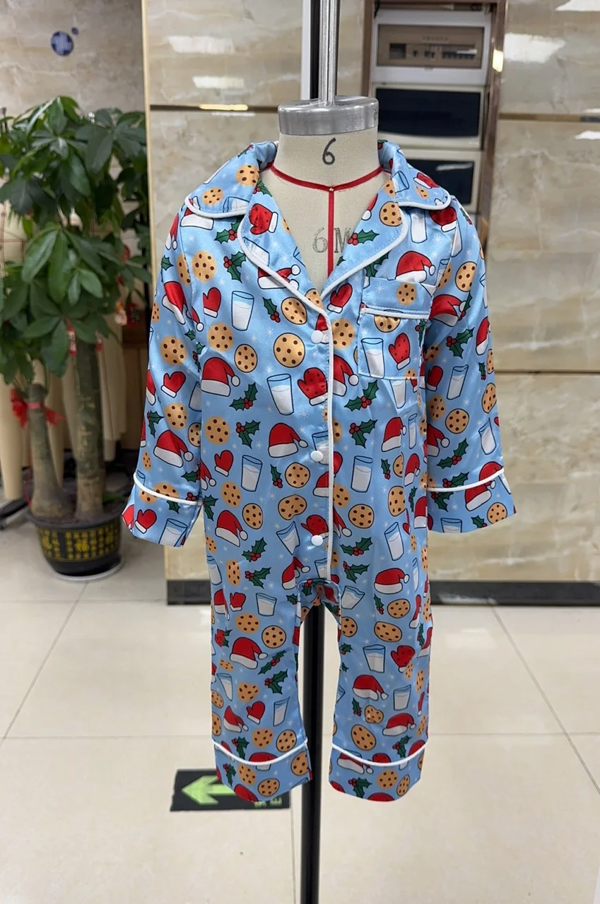 

Детские пижамы без ног, рождественская шапка с принтом, комбинезон с V-образным вырезом и длинными рукавами, рождественская одежда для новорожденных