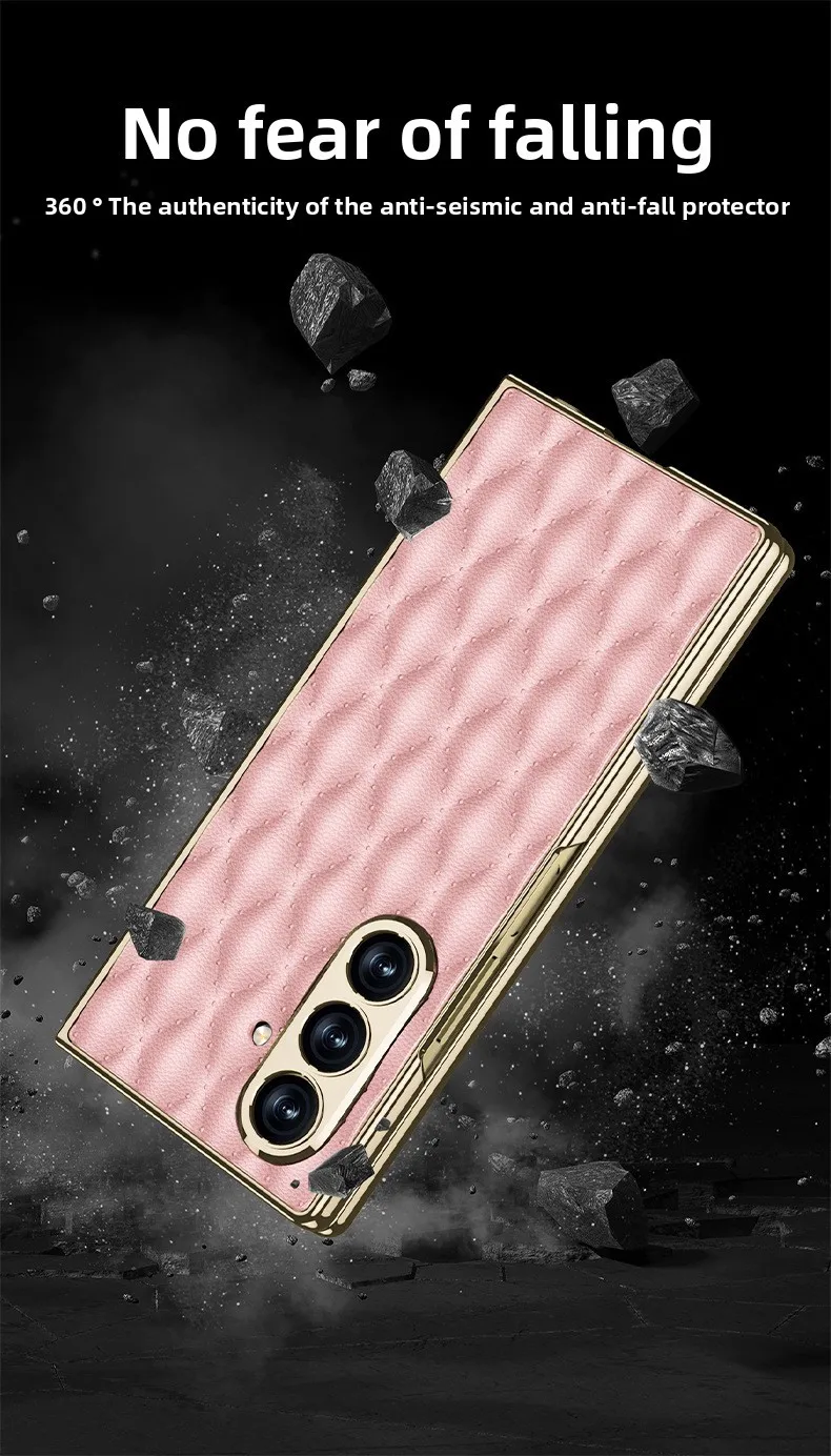 

Кожаный чехол для Samsung Galaxy Z Flod 7, деловой откидной чехол, защита камеры