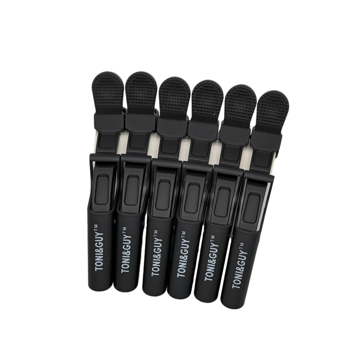 6Pcs Plastic Black Frosted Crocodile Hair Grip Clips Quality Salon Hair Section Clips Hairdressing Cutting Clamps