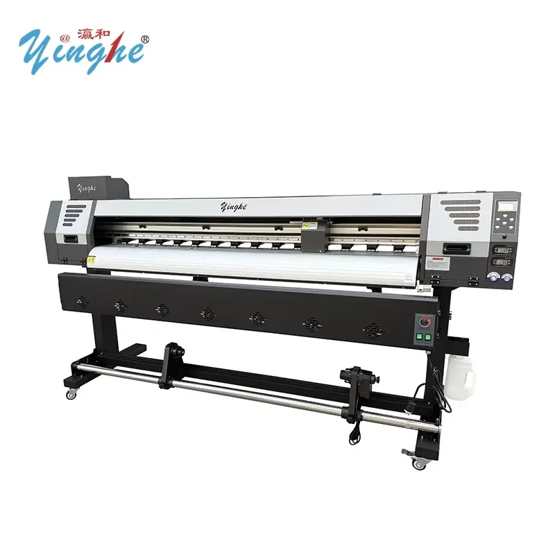 Yinghe 1800DA 6ft Large Format Eco Solvent Printer I3200 E1 Vinyl Banner Advertising 1.8m Paper Printing Machine