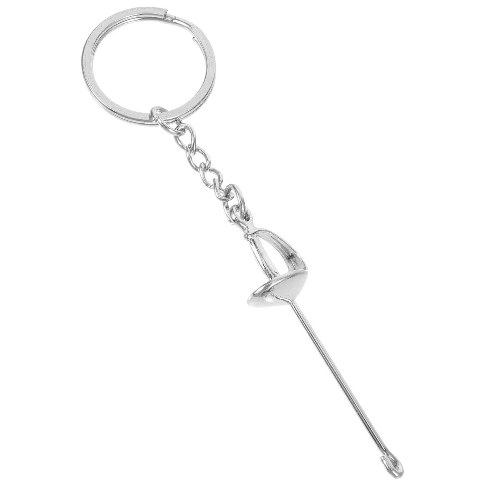 

Creative Fencing Keychain Metal Small Keychain Design for Birthday Graduation Gifts Decor Fencing Gear