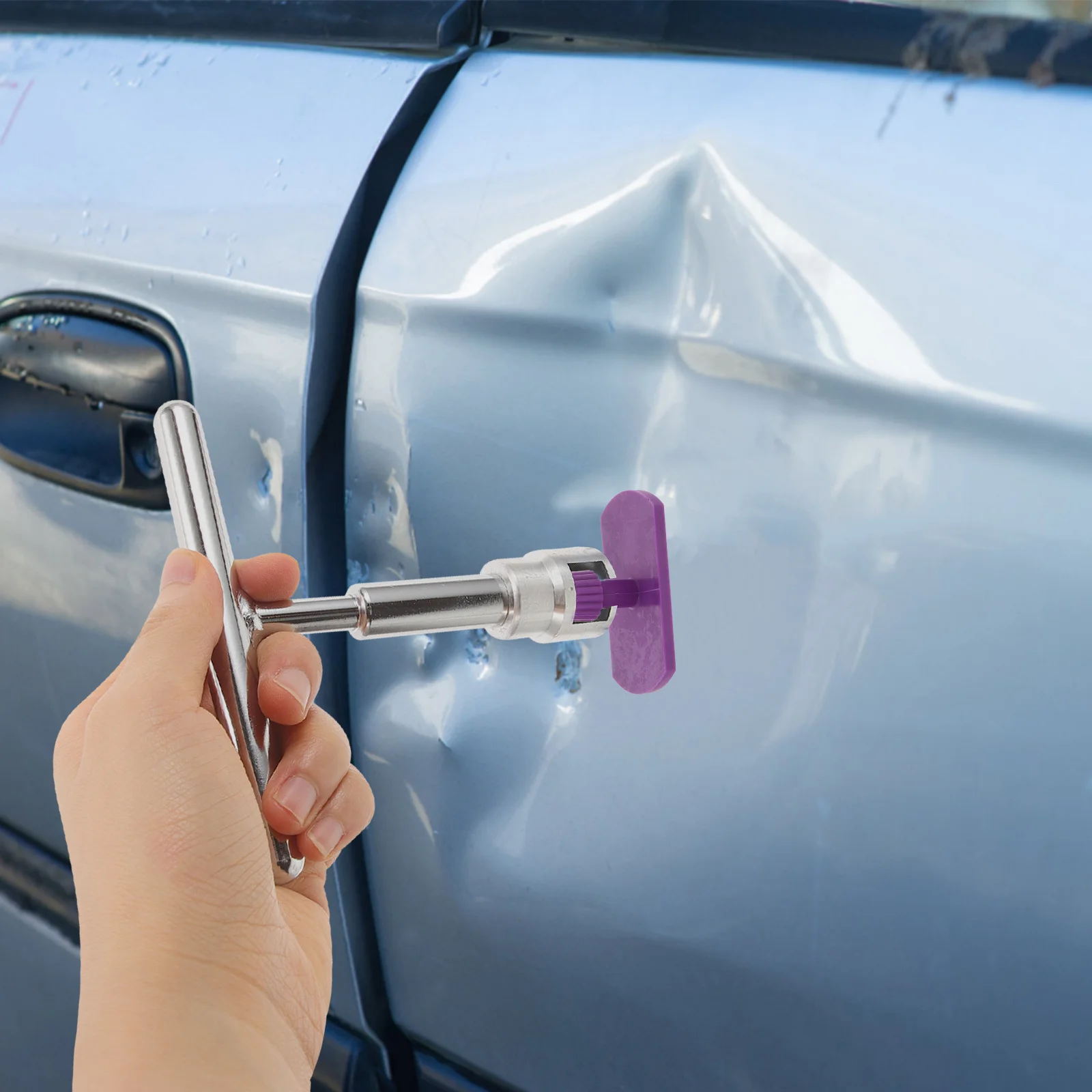 

1 set 1 Set Puller Kit For Auto Body Repair Tools Plastic Bumper Dent Removal Tool Small Dent Remover Tab Car