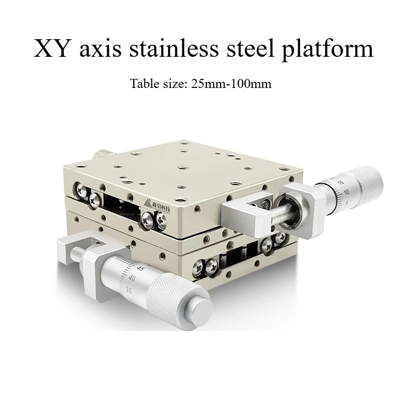 

High Precision XY Manual Micrometer Stage, Linear Motion Optical Platform for Microscopy/Laser/CNC/Lab/Semiconductor Alignment