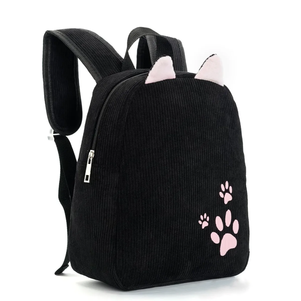Cross-border hot-selling kindergarten schoolbags for children, girls, boys, corduroy multi-color new solid-color baby cute bags
