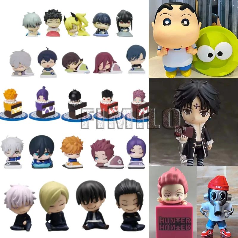 

Anime Crayon Shin-chan Blue Lock Bachira Meguru Isagi Yoichi Figurine HUNTER×HUNTER #1186 Rin Itoshi Nagi Seishiro PVC Model Toy