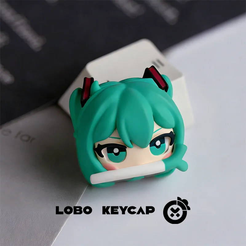 keycap-de-resina-hatsune-miku-scallion-artisan-esc-para-teclados-mecanicos-acessorio-decorativo-para-fas-de-anime-e-otaku-presente